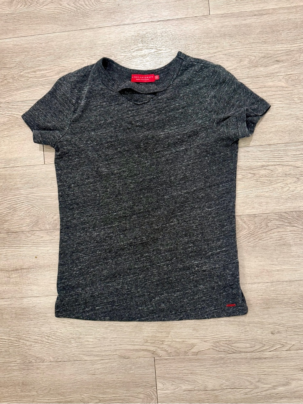 n:PHILANTHROPY Charcoal Short Sleeve Crew Tee